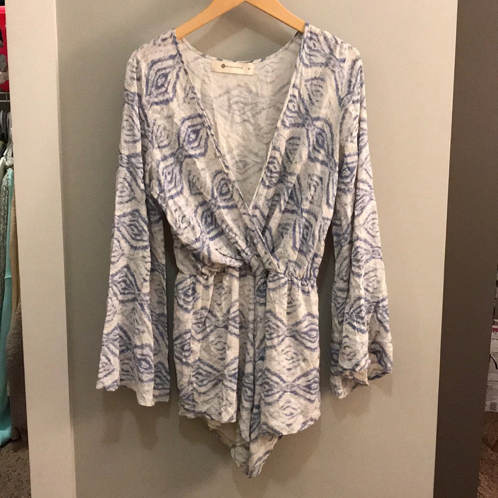 Blue & White romper